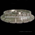 longa vida e alta qualidade Vacuum brazed diamond profile wheel for granite